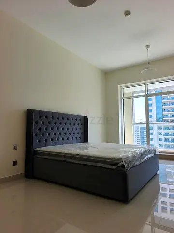 King Size Upholstered Bed Frame with Headboard - Dark Grey