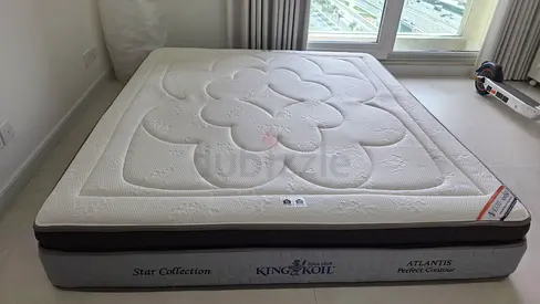 King Koil Atlantis Princess Collection Mattress - Double 180cmx200cm (Good Condition)medium to firm