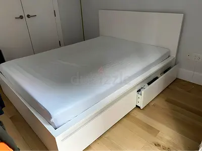 Ikea malm queen bed with ikea mattress like new