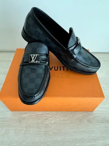 Louis Vuitton Damier Graphite Men’s Loafers – Size 7 – With Box