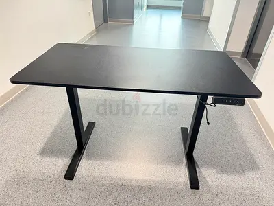 Electric Height Adjustable Standing Desk - Black, Good Condition