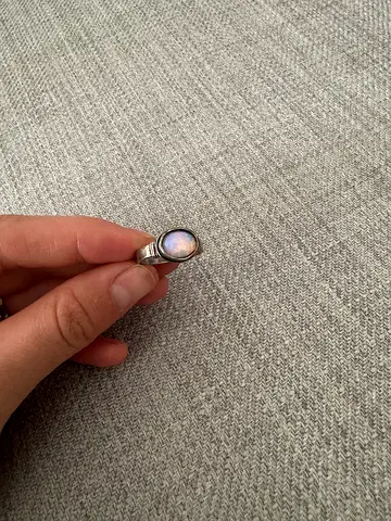 Sterling Silver moonstone Ring, Size Approx. 7