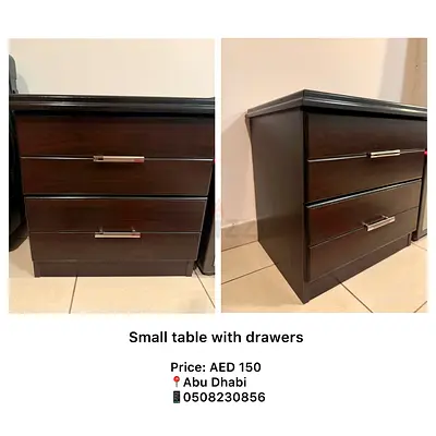Small table with drawers