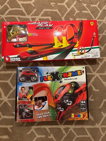 Two Kids’ Remote Control  Slot Car Racing Sets - Ferrari Style