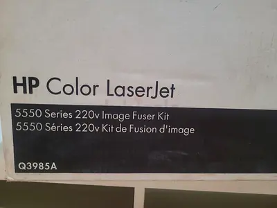HP Color LaserJet 5550 Series 220V Image Fuser Kit (Part Number: Q3985A).