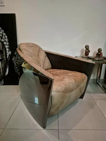 Aviator Timothy Outlon Leather Armchair