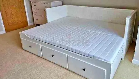 Ikea hamnes day bed with 2 mattress and 3 store Drawer