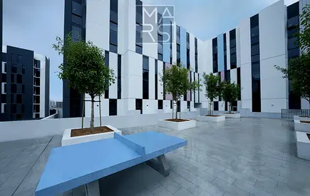An Elegant Studio Apartment with Balcony Just 35K 1 Payment Aljada
