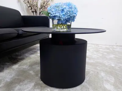 Pedro Black Aluminum Coffee Table