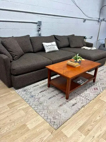 Cratebarrel lounge deep L shape sofa