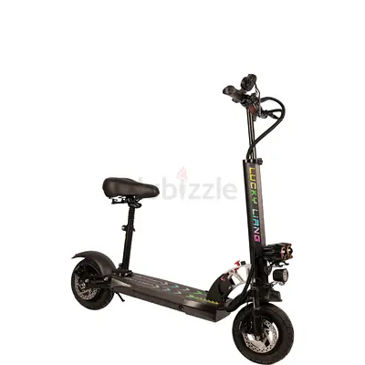 New L1 Lucky Liang Electric Scooter with Seat — Foldable, Dual Disc Brakes, LED Light