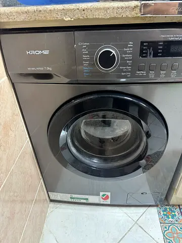 HAOME Front Load Washing Machine - 8kg, Black (Working Condition)