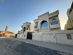 Villa for sale, ground floor + first floor + roof, including registration fees, next to the mosque