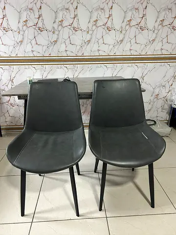 SET OF 2: Modern Grey Dining Chairs | Great Condition