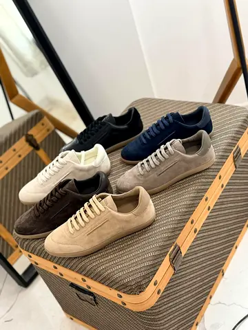 Zegna Suede Casual Sneakers - Various Neutral Colors, Unisex sizes available 40 to 47