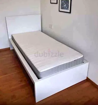 Malam single  bed 90/200cm bed and Ikea mattress is available in excellent condition,