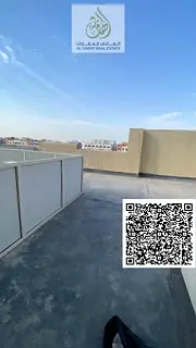 Two-bedroom apartment with a living room in Al-Jarf 3, plus a roof terrace and two bathrooms. Second