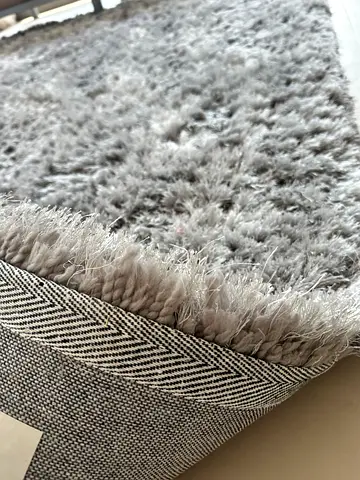 Two rollsLight Grey Shaggy Rug - Soft Plush, Good Condition PAN Home MOLMO Shaggy Rug – 160x230 cm –