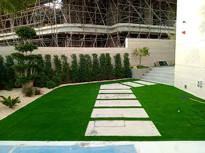 artificial grass per meter with fix