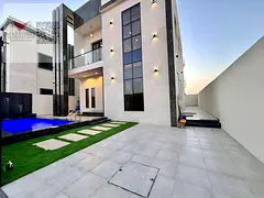 Villa for sale in Ajman, Al Helio area, with a swimming pool.