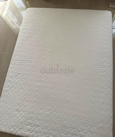 White Quilted Mattress Topper - Double 150x200 cm