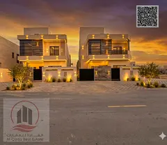 Villa for sale in Ajman, Al Zahia area, including registration. 5 master bedrooms, majlis, living ro