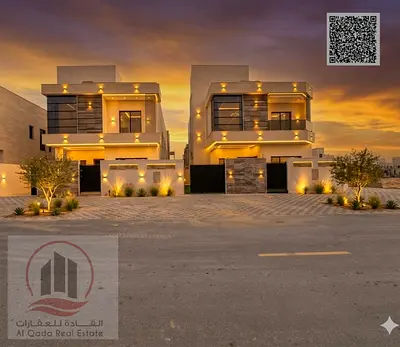 Villa for sale in Ajman, Al Zahia area, including registration. 5 master bedrooms, majlis, living r