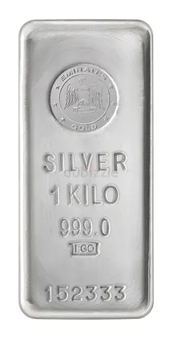 1 Kilo .999 Silver Bar - Emirate Gold (Assayed) - Serial 152333