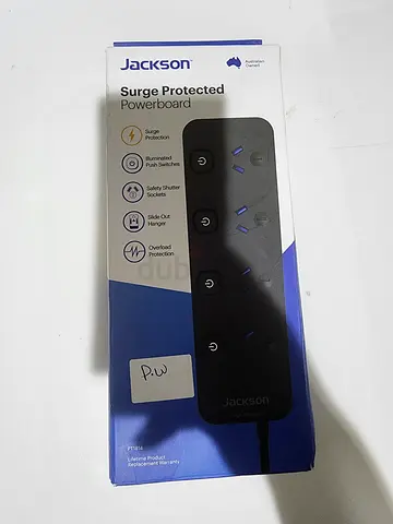 Jackson Surge-Protected Powerboard (4-Socket) - New in Box