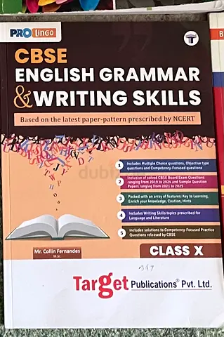 CBSE grade 10 Target English Grammar and writing skills book for sale