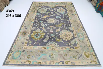 3*2 mAfghan Handwoven Large Floral Oriental Rug carpet - 216 x 306 cm (Ref 4369) living room carpet