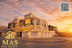 🏡 Corner Luxury Villa for Sale | Ground + First + Rooftop | Prime Location in Al Helio – Ajman