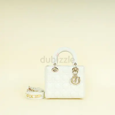 Authentic Christian Dior Latte Lady Dior My ABC Small Bag