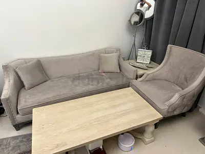 Sofa with table