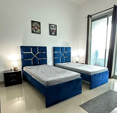 Modern design Brand new single size bed with medical mattress good Quality single bed