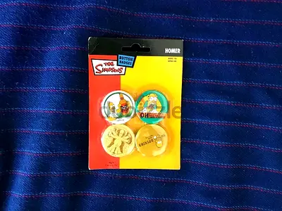 The Simpsons HOMER Button Badges