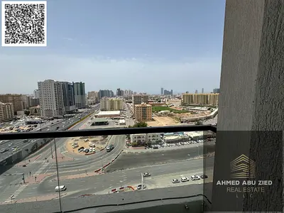Stylish 3BR apartment, hall, maid room, 3 baths, wardrobes, central AC, balcony open view, deluxe finish, prime location, easy access to Dubai & Sharj