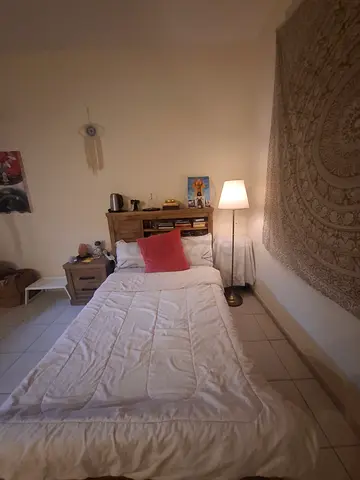 Single bed along with mattress with bedside table - good condition