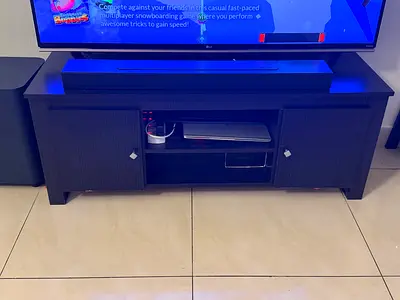 Dark Wood TV Stand / Tv Unit / Tv table with Storage — Brand new