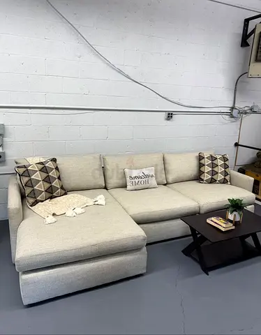 Cratebarrel lounge deep L shape sofa