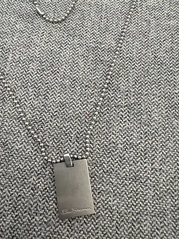 Simple Stainless Steel  Tag Necklace - Minimalist Chain