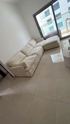 Home center feather 🪶 filled modular sofa with ottoman