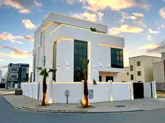 Villa (corner) (with elevator) | Ajman | Al Zahiyah area | 7 rooms, majlis, hall, maid's room an
