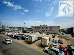 Commercial land on Al Salam Street, G+6, 23850 sq ft, corner plot on 3 streets, opposite Al Madina M