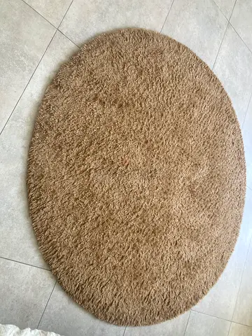 Round Brown $%! Rug - Good Condition