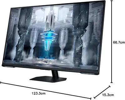 samsung 43-inch Gaming Monitor with Stand — 4K with smart tv (Used, Good Condition)