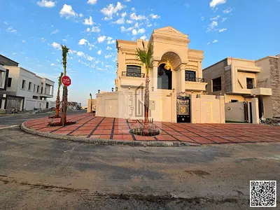 Luxury new classic villa with a very distinctive and elegant façade