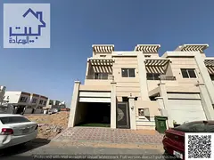 Townhouse for rent in Al Zahia, two floors and a roof, majlis and living room, 5 master bedrooms, 7