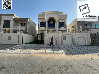 فيلا فاخرة للبيع في منطقة الياسمين عجمان بموقع استراتيجي مميز على شارعين (ظهر وبطن