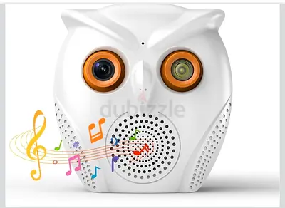 Owl-shaped Smart Home Camera with Speaker (Decorative Security Camera)